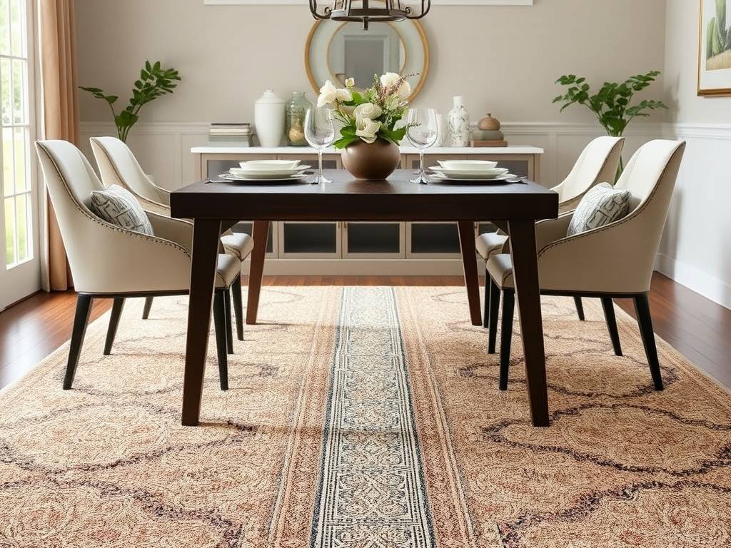Dywan pod stół z krótkim włosiem: jak wybrać praktyczny i łatwy w pielęgnacji model do jadalni