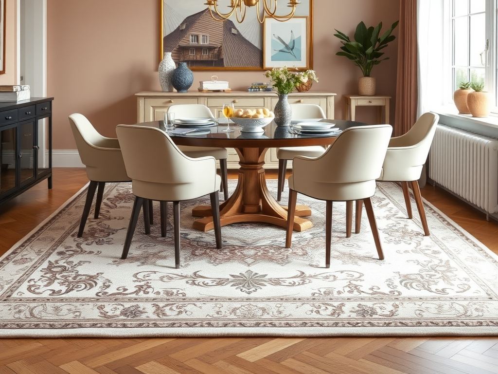 Jak wybrać rozmiar dywanu pod stół, by zapewnić komfort i harmonię aranżacji