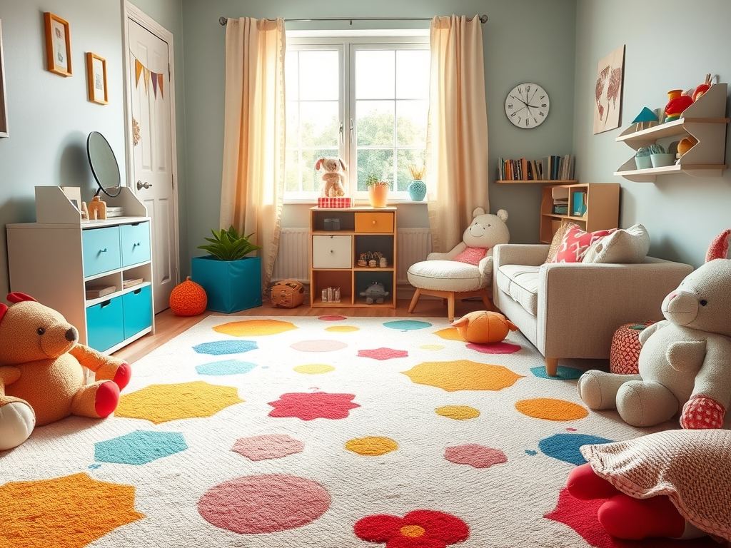 Jak wybrać dywan do pokoju dziecka łatwy w czyszczeniu: materiały, wzory i praktyczne rozwiązania bezpieczeństwa