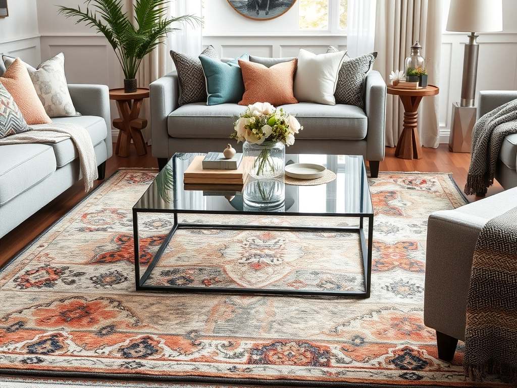 Jak wybrać dywan pod stół kawowy do salonu, który łączy styl z funkcjonalnością