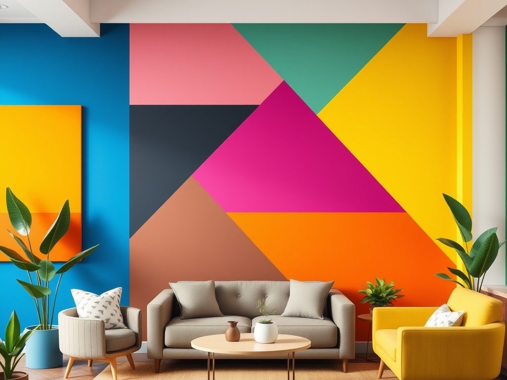 Color blocking na ścianie: jak łączyć kolory i uniknąć typowych błędów w aranżacji