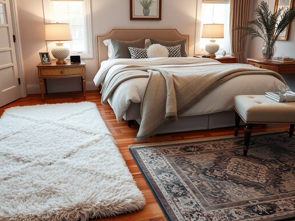 Chodnik przy łóżku czy dywan w sypialni: jak wybrać wygodę i styl bez kompromisów