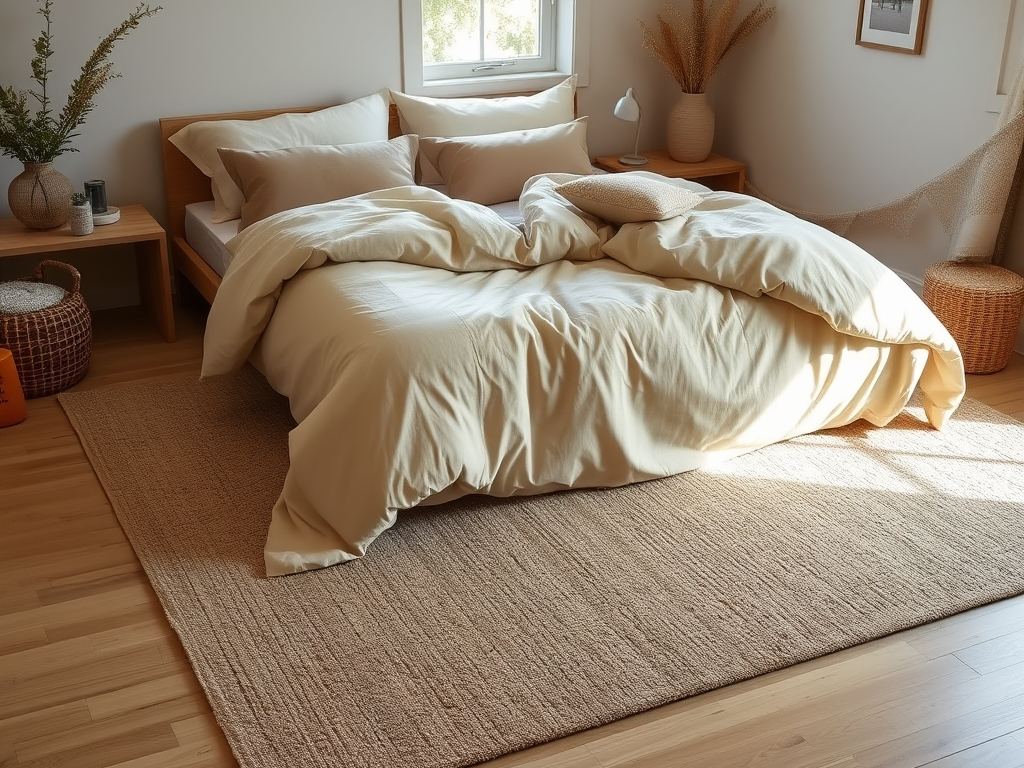 Jak dobrać rozmiar dywanu do łóżka, by zapewnić komfort i harmonię w sypialni