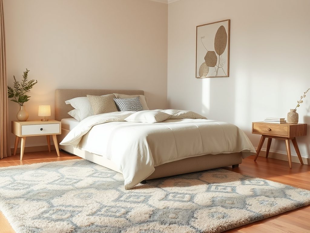 Dywan do sypialni: jak wybrać rozmiar, kształt i materiał, by stworzyć przytulną przestrzeń