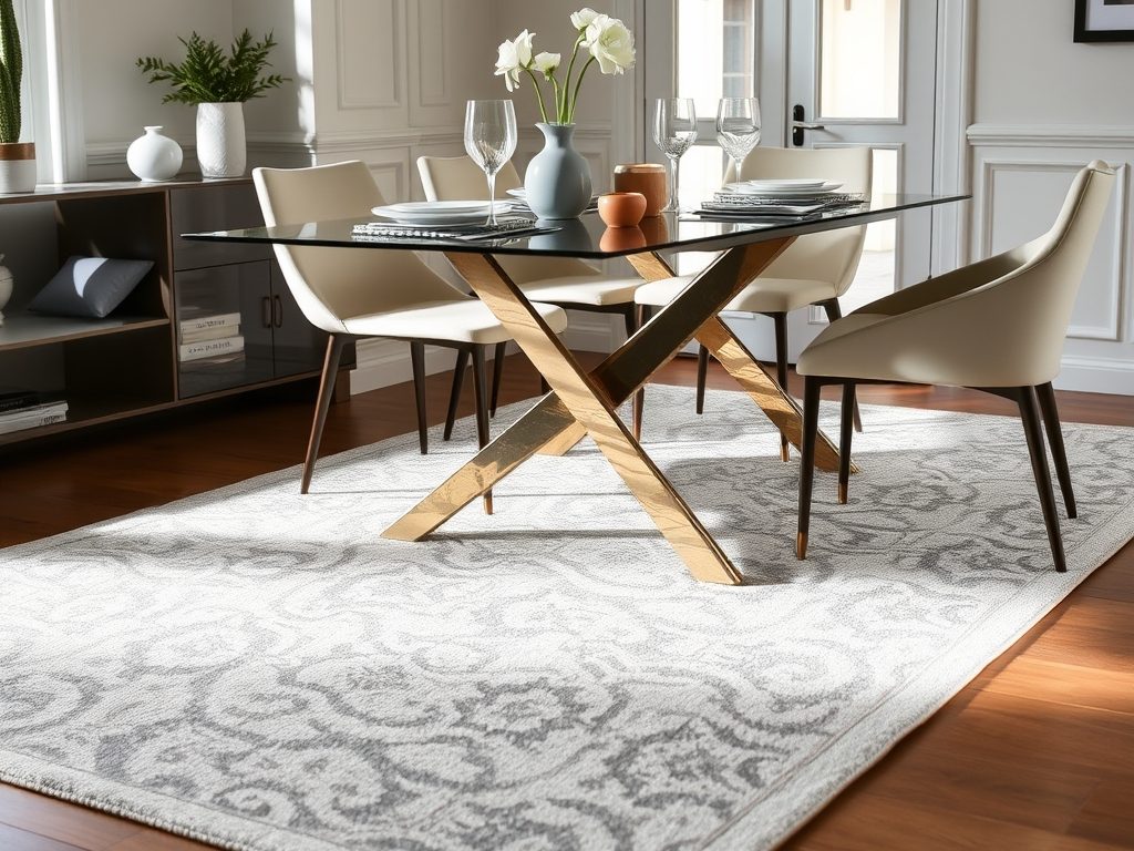 Dywan pod stół a plamy: jak wybrać i dbać, by łatwo usuwać zabrudzenia