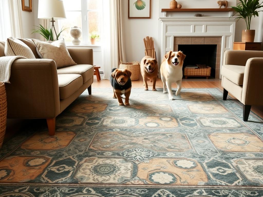 Dywan a pazury psa: jak wybrać i dbać o dywan odporny na zwierzęce wyzwania