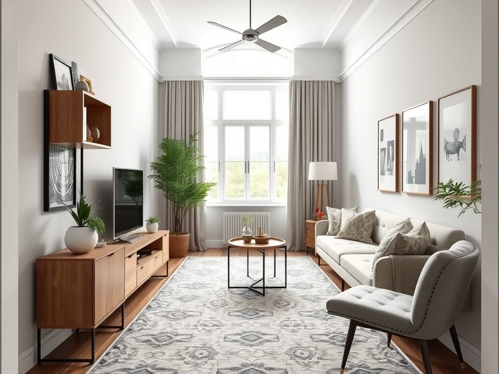 Dywan w wąskim pokoju: jak dobrać rozmiar, by optycznie powiększyć i zachować harmonię wnętrza