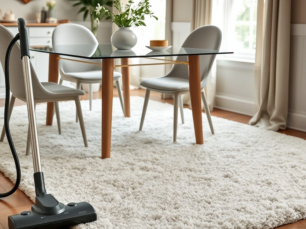Dywan pod stół a odkurzanie: jak dobrać technikę i częstotliwość dla różnych rodzajów dywanów