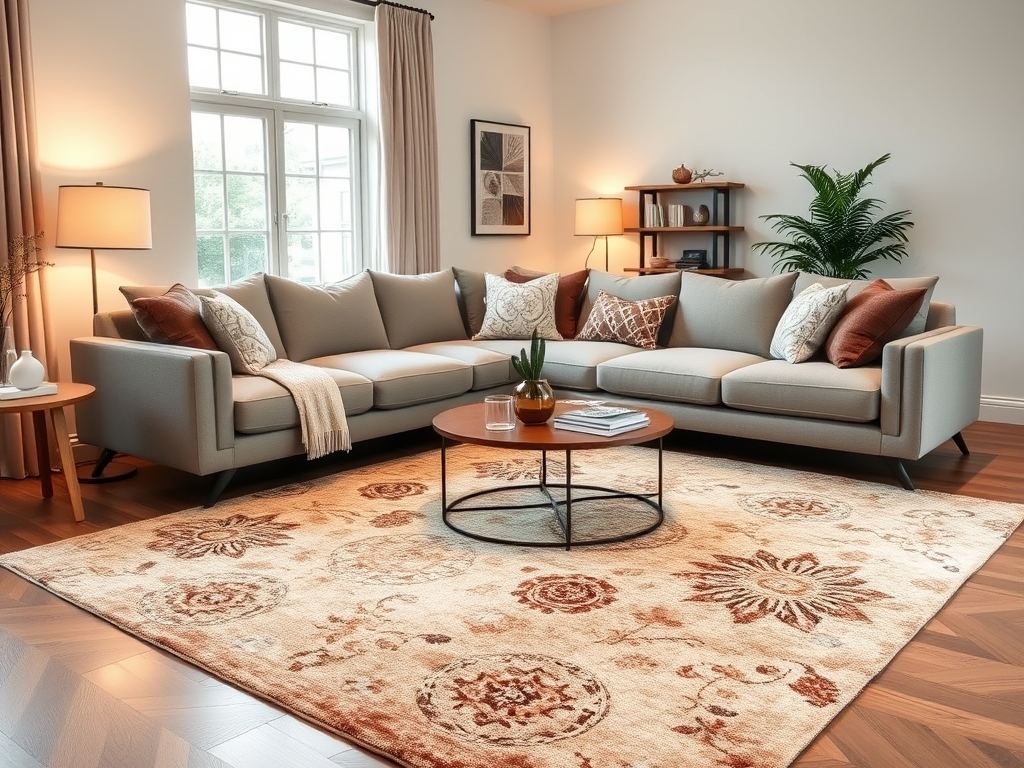 Jak wybrać dywan do salonu z kanapą narożną, by stworzyć spójną i funkcjonalną aranżację