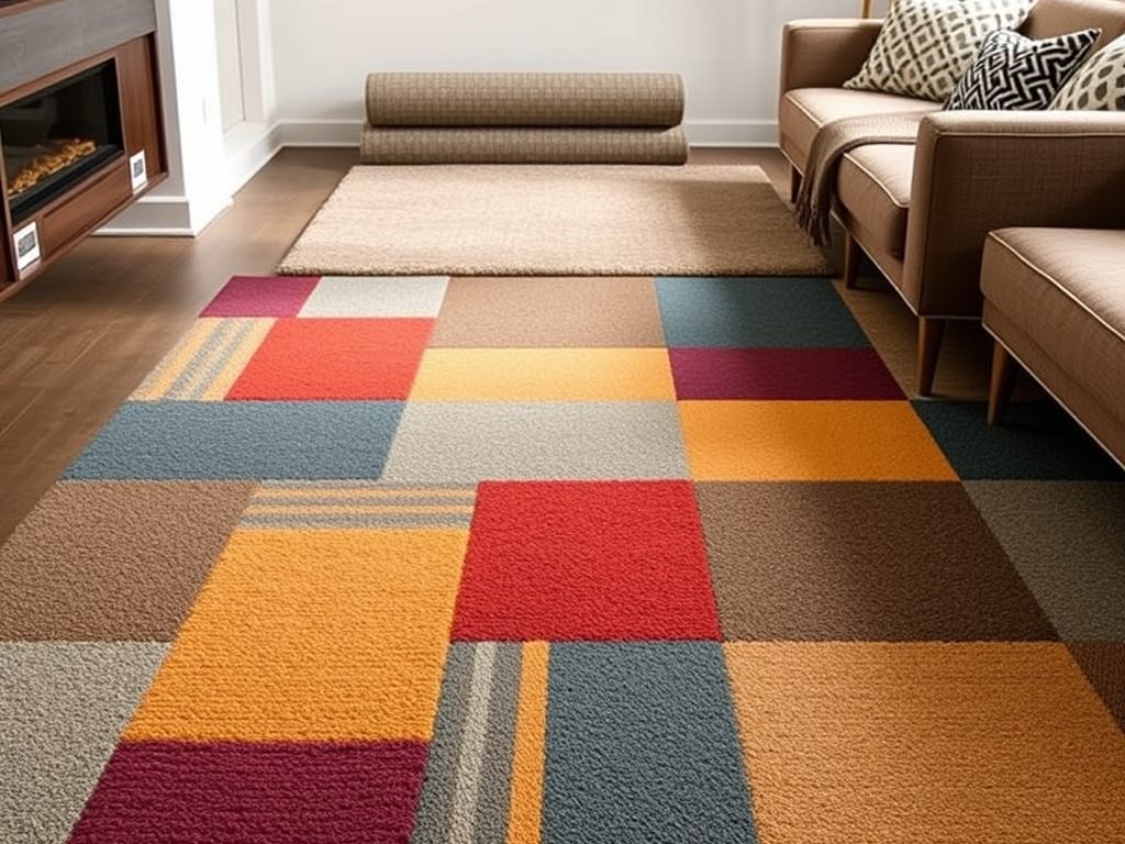 Płytki dywanowe w mieszkaniu – kiedy warto wybrać modułowe rozwiązanie zamiast wykładziny w rolce?